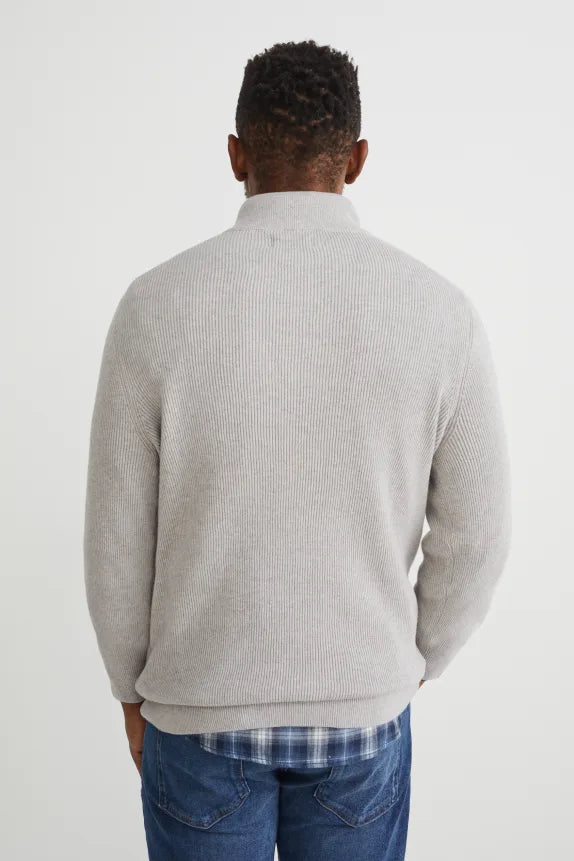 UNICORN Men's sweater hoodie sweater with zipper gray orange dark green S M L XL XXL