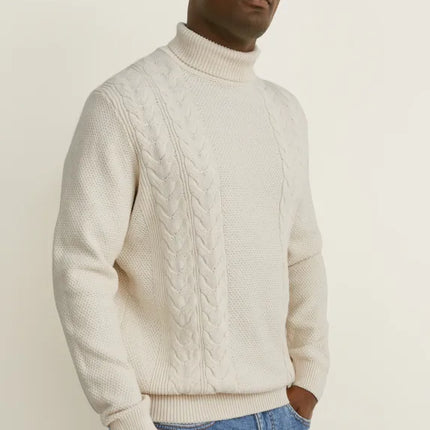 UNICORN Men's turtleneck sweater funnel neck hoodie sweater white black S M L XL XXL XXXL