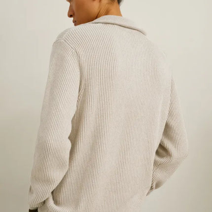 UNICORN Men's sweater with zipper cream white black S M L XL XXL XXXL