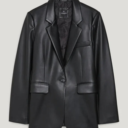 UNICORN Women's oversized blazer leather black xs s m l xl xxl xxxl