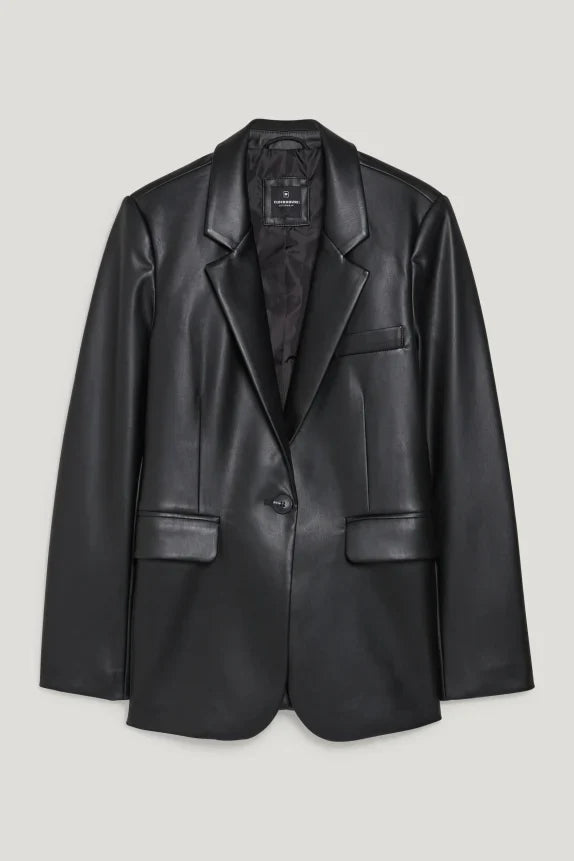 UNICORN Women's oversized blazer leather black xs s m l xl xxl xxxl