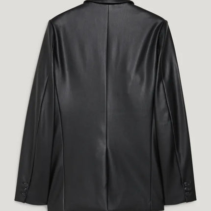 UNICORN Women's oversized blazer leather black xs s m l xl xxl xxxl
