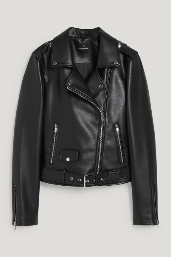 UNICORN Women's jacket with pockets leather black xs s m l xl xxl xxxl
