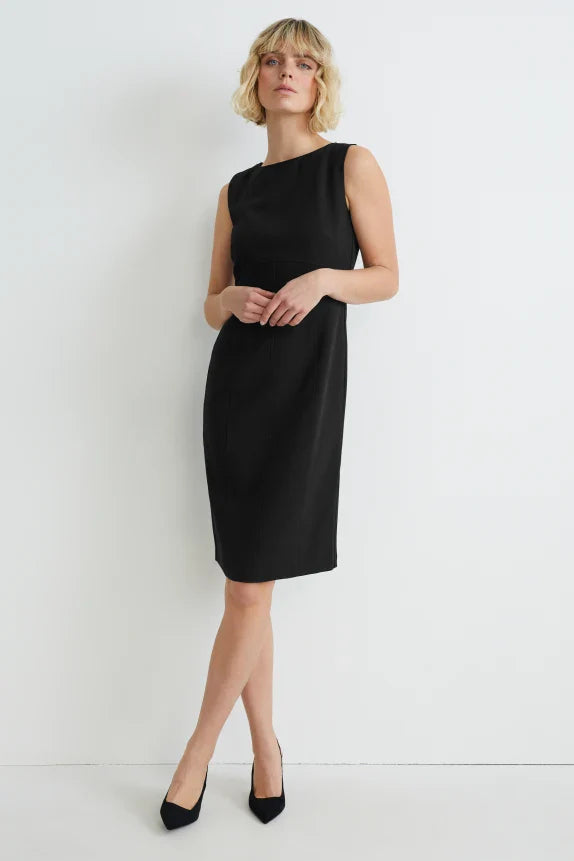 UNICORN Women's sheath dress sleeveless black xs s m l xl