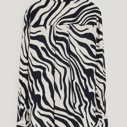 UNICORN Women's blouse shirt zebra black blue white xs s m l xl xxl