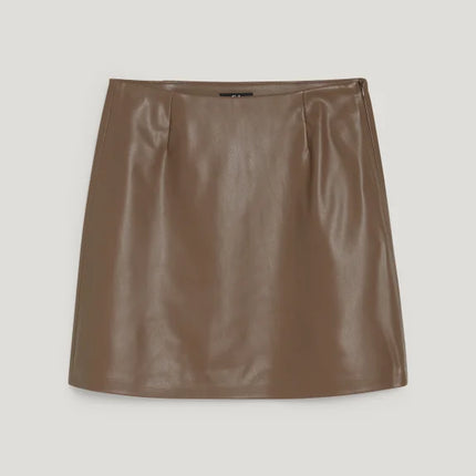 UNICORN Women's mini skirt leather black brown xs s m l xl