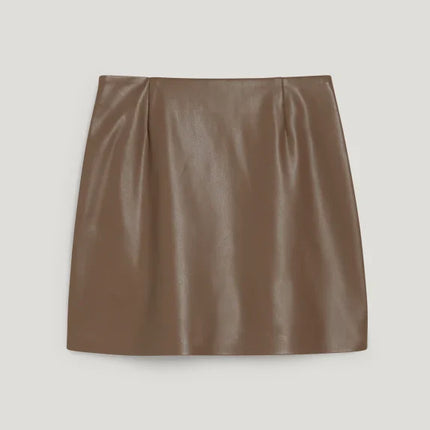 UNICORN Women's mini skirt leather black brown xs s m l xl