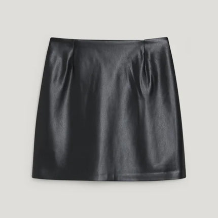 UNICORN Women's mini skirt leather black brown xs s m l xl