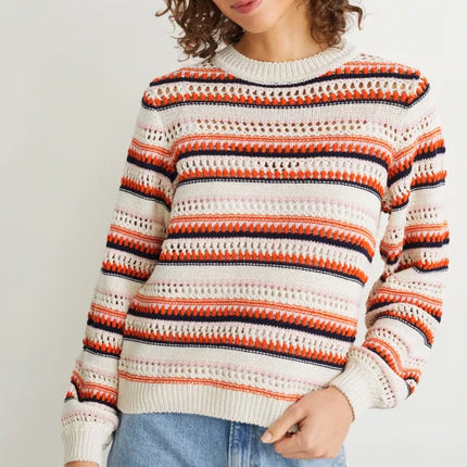 UNICORN ladies sweater light beige orange light blue s m l xl xxl