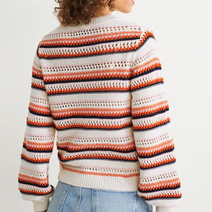 UNICORN ladies sweater light beige orange light blue s m l xl xxl