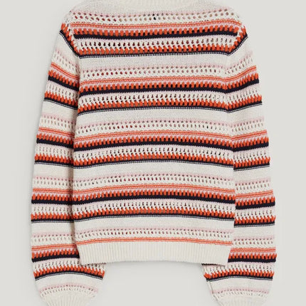 UNICORN ladies sweater light beige orange light blue s m l xl xxl