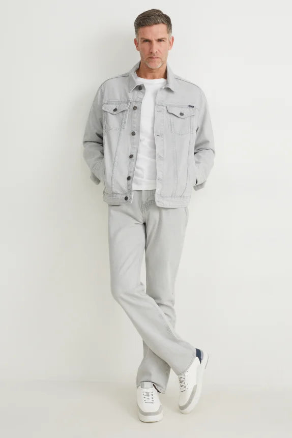 UNICORN Men's denim jacket gray light blue S M L XL XXL XXL