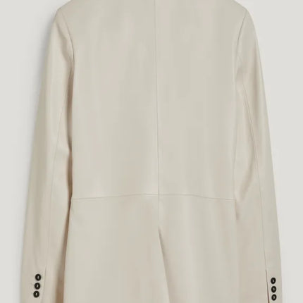 UNICORN Women's oversized blazer leather cream white xs s m l xl xxl xxxl
