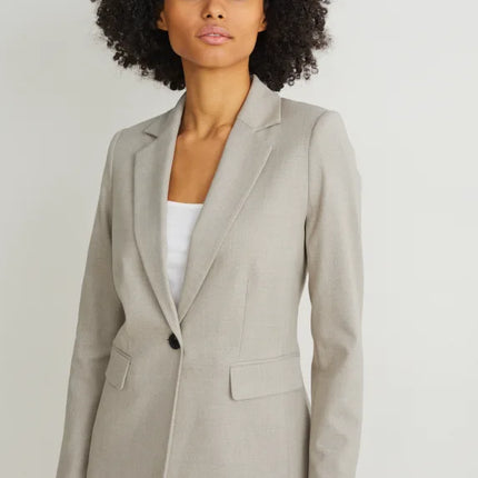 UNICORN Women's oversized business blazer light gray xs s m l xl xxl xxxl