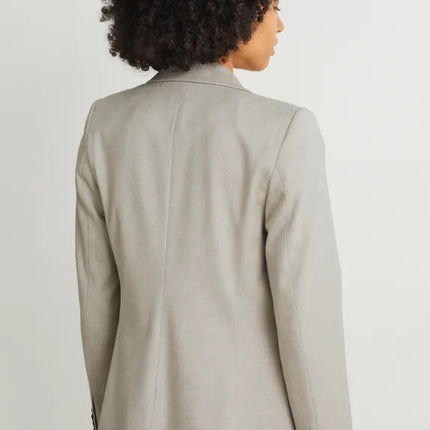 UNICORN Women's oversized business blazer light gray xs s m l xl xxl xxxl