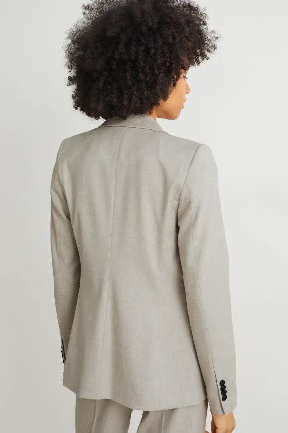 UNICORN Women's oversized business blazer light gray xs s m l xl xxl xxxl