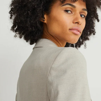 UNICORN Women's oversized business blazer light gray xs s m l xl xxl xxxl