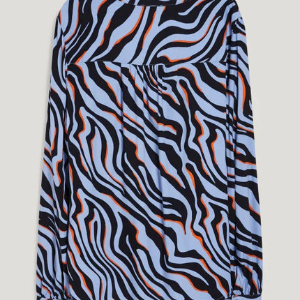 UNICORN Women's blouse shirt zebra black blue white xs s m l xl xxl