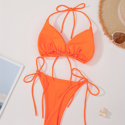 UNICORN Solid Color Sexy Rope Style Bikini Swimwear for Fashionable Women s m l