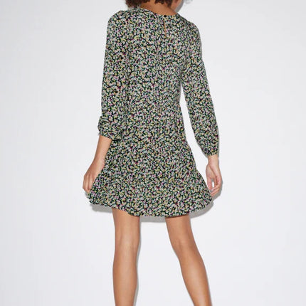 UNICORN women's dress floral black light green xs s m l xl