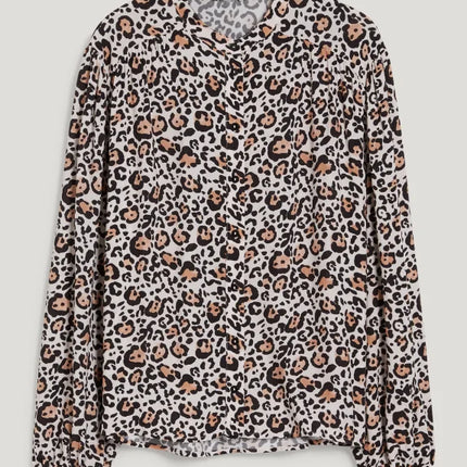 UNICORN Women's blouse shirt leopard print light beige xs s m l xl xxl