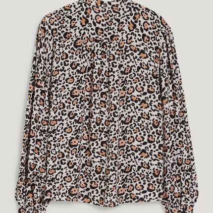UNICORN Women's blouse shirt leopard print light beige xs s m l xl xxl