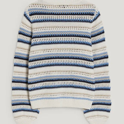 UNICORN ladies sweater light beige orange light blue s m l xl xxl