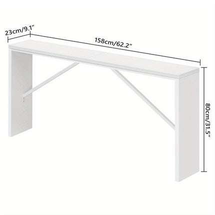 UNICORN White Console Table, Multifunctional Sofa Side Table