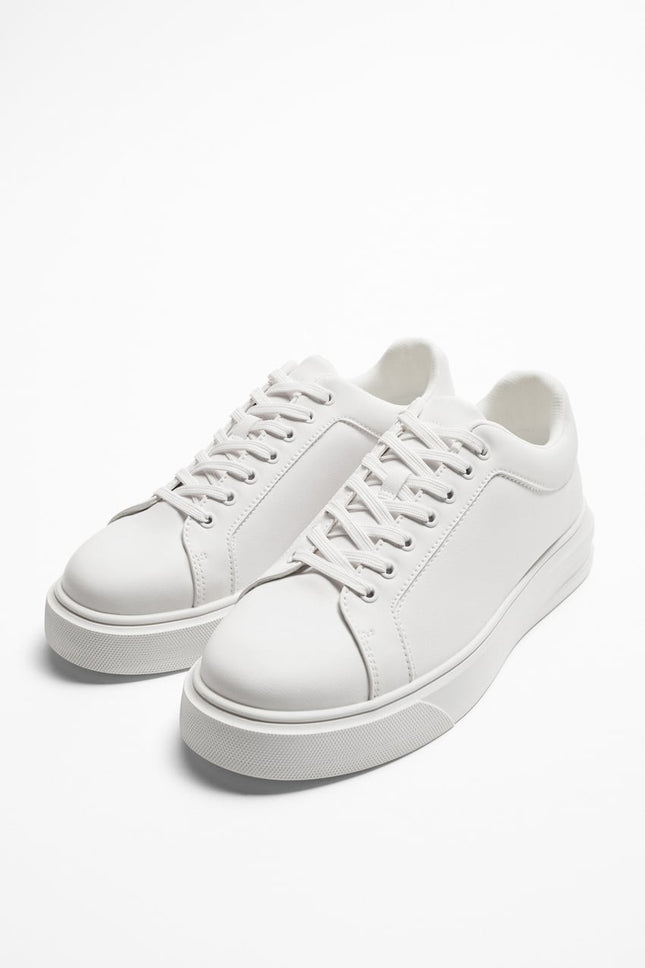 UNICORN men's low-top sneakers lace-up shoes black beige white 39 to 47