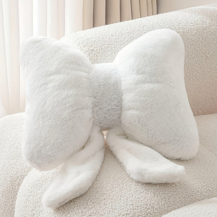 UNICORN Cute Rabbit Bow Pillow for The Living Room Or Bed white pink black 31 41 cm