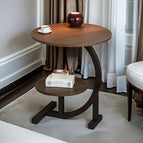Brown Double Layer Elegant Leisure Table