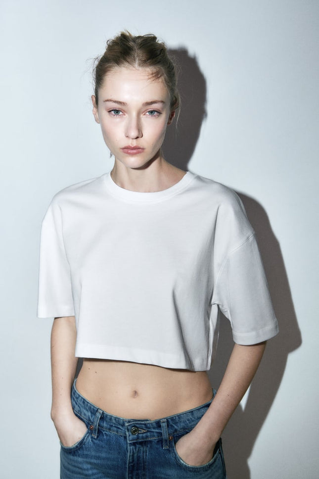 UNICORN women's crop top shirt cropped crop top pink white navy blue black s m l