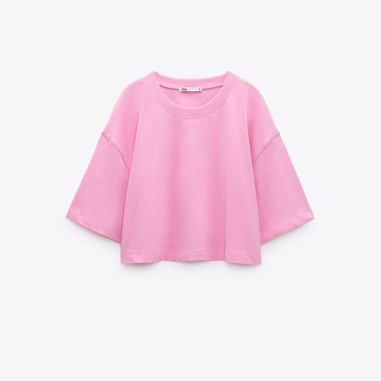 UNICORN women's crop top shirt cropped crop top pink white navy blue black s m l