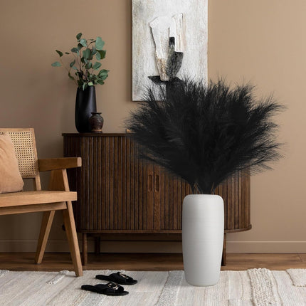 UNICORN 19 Bundles  31.89-Inch Artificial Pampas Grass Plants Beige/mixed/Brown/Black/white