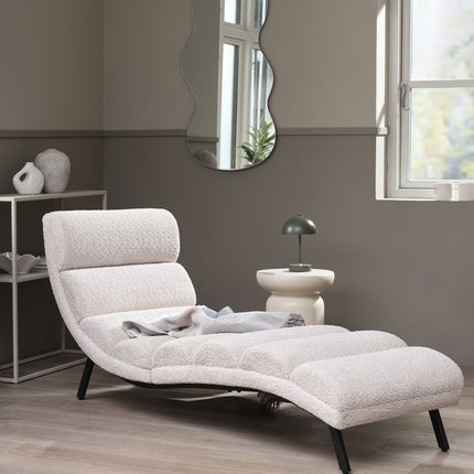 UNICORN Teddy Lounger Beige Width 171 cm Height 61 cm Depth 73 cm