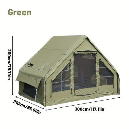 UNICORN Inflatable Tent with a Sunroof, Quick Setup Inflatable Tent with Pump Khaki Green