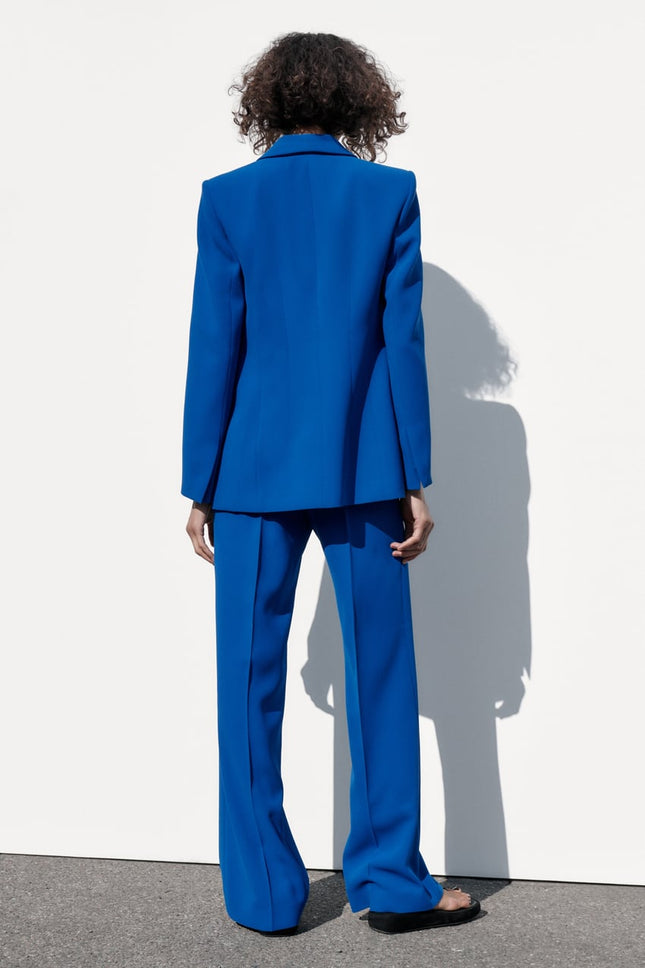 UNICORN women's suit dark blue trousers blazer with tuxedo collar xs s m l xl xxl