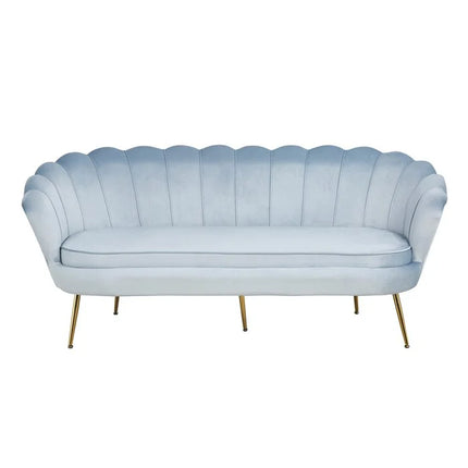 UNICORN Three-seater sofa velvet light blue green blue pink width 180 cm height 78 cm