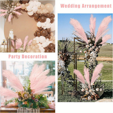 UNICORN 19 Bundles  31.89-Inch Artificial Pampas Grass Plants Beige/mixed/Brown/Black/white
