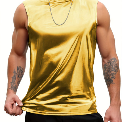 UNICORN Mens Vest, Bright Faux Metal Fashion Trend Vest s