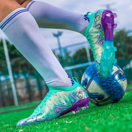UNICORN Men'S Lightweight High-Top Football Cleats Breathable Synthetic Upper