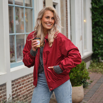 Mia bomber jack burgundy