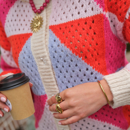 Janel knit pink a boo lavender