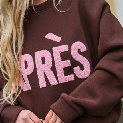 Apres sweater bruin