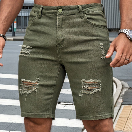 UNICORN Mens Fashion Skinny Denim Shorts Versatile Jeans Shorts s m l xl xxl