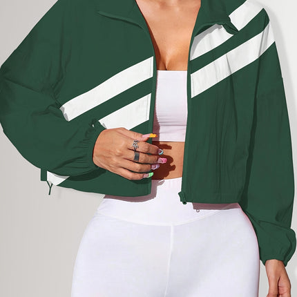 UNICORN Sports Zip-Up Stand Collar Jacket with Drawstring Hem Suitable for Running s m l