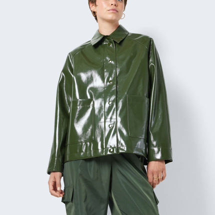 UNICORN Women's jacket green short VINYL raincoat xs s m l xl