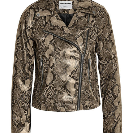UNICORN Women's jacket snake print brown beige xs s m l xl