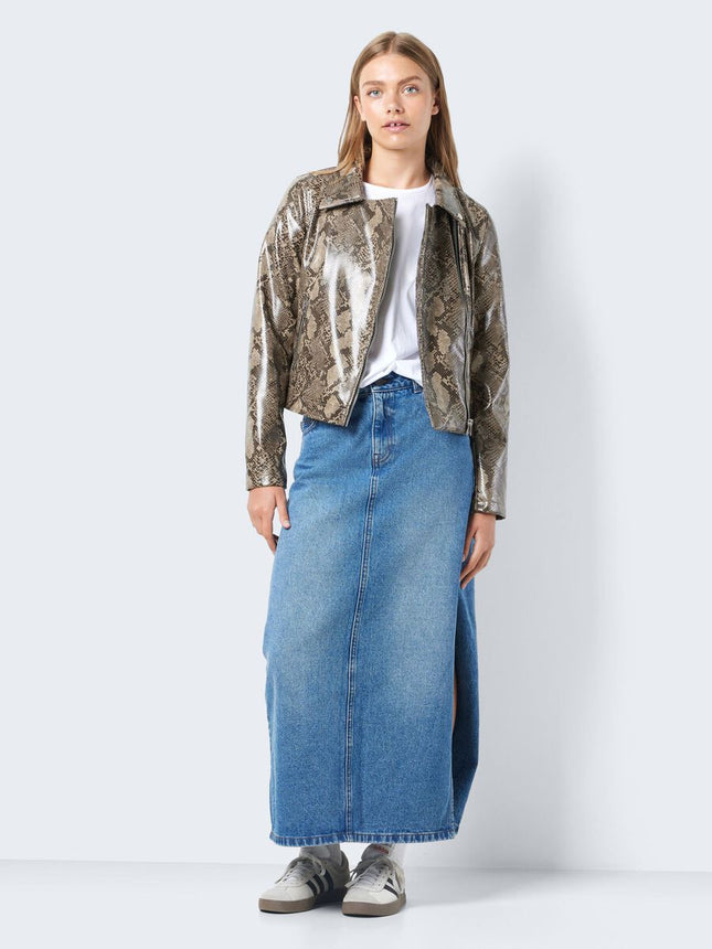 UNICORN Women's jacket snake print brown beige xs s m l xl