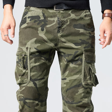 UNICORN Men Street Style Multi-Pocket Camouflage Cargo Pants s m l xl xxl